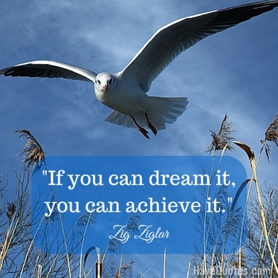 If you can dream it you can achieve it Quote