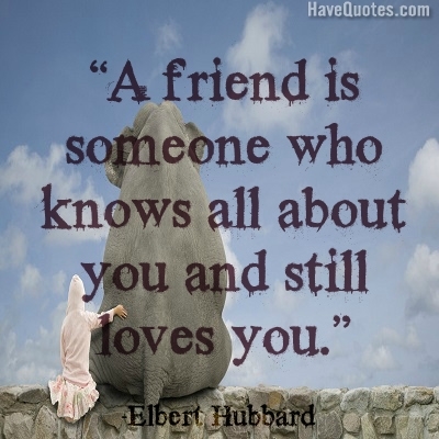 A friend is someone who knows  Quote