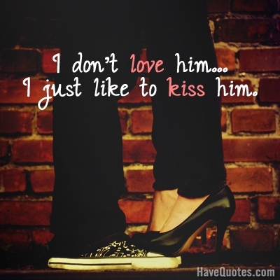 I dont love him Quote