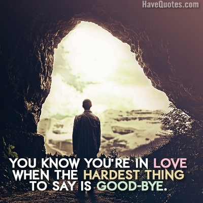 You know you re in love Quote